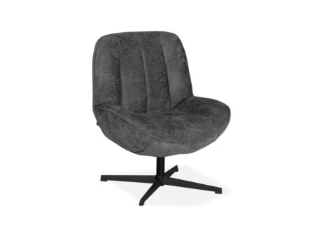 Fauteuil Zuma 73x80x89cm - stof - antraciet