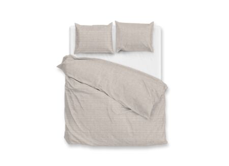 Dekbedovertrek 200x220cm - katoen - sandy beige
