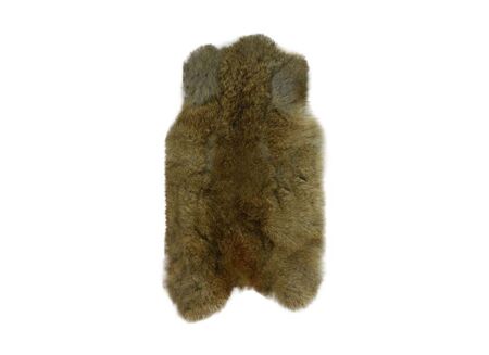 Konijnenvacht 30x40cm bruin