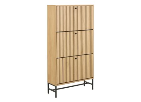 Schoenenkast 72x25x141cm - decor - eik