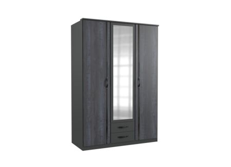 Kleerkast Duo 2 135cm - decor - digisteel/grafiet