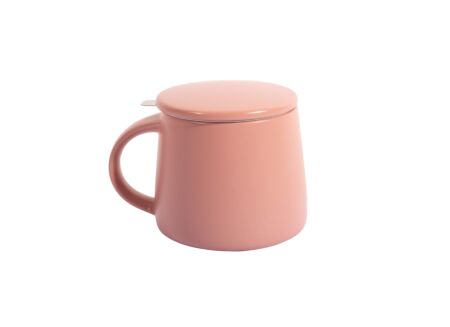 Mok 30cl - stoneware & RVS - roze