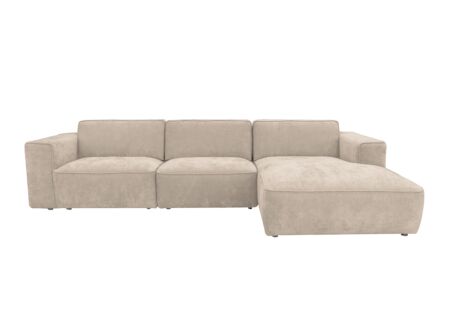 Hoeksalon Chelsea 330x170cm - stof - beige