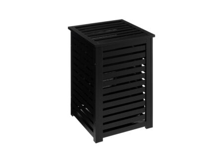 Linnenmand 40x38x58cm zwart