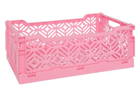 Plooibox 30x20x11,5cm - kunststof - roze
