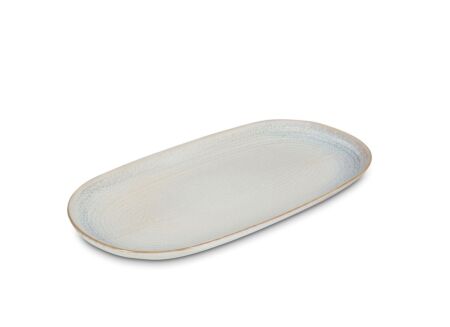 Schaal Cameo 33,5x18cm - stoneware - beige