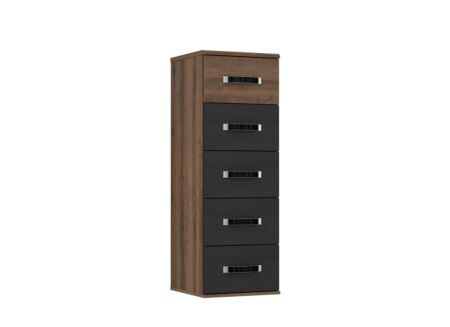 Ladekast Dolce 40x41x118cm - decor - mud oak/black oak