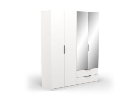 Kleerkast Ghost 157cm - decor - wit