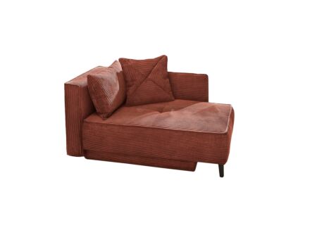 Chaise longue Rex Recamière  155x95x81cm - stof - roest met bedfunctie