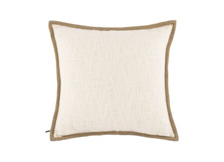 Kussen Cotton Slub 45x45cm - katoen - ivoor