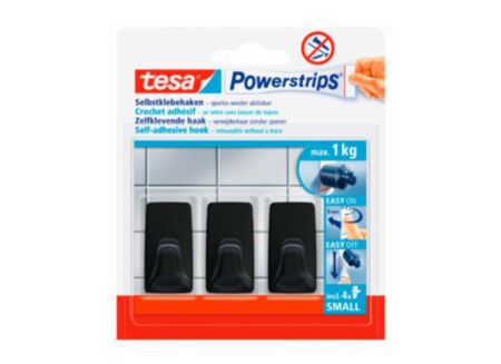 Zelfklevende wandhaak Tesa 1kg, 3 stuks