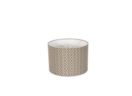 Lampenkap Ø20x15cm - stof - grijs