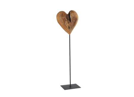 Deco Hart teak op voet H80cm