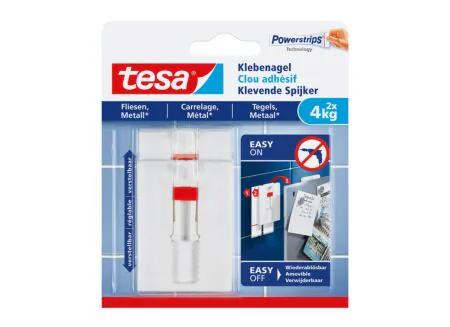 Clou adhésif ajustable tesa 4kg - Clou adhésif ajustable tesa 4kg, 2 pièces