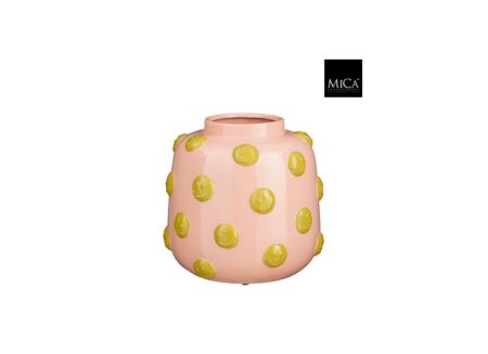 Vaas Smiley H28cm - keramiek - lichtroze