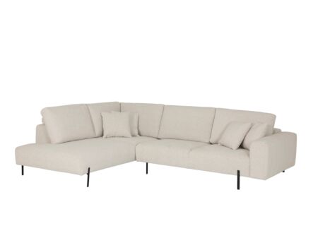 Hoeksalon Celaya 298x223cm - chenille - ecru