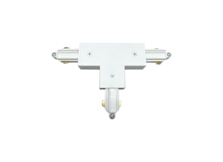 Railverlichting T-connector monofase buiten aarding wit