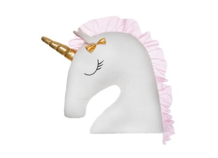 Kussen Unicorn XXL 60x14cm - stof - wit
