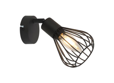 Wandspot Hernan zwart 25W E14