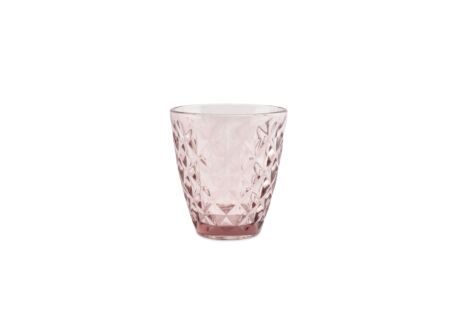 Verre Prisma 22cl - verre - rose lot de 4