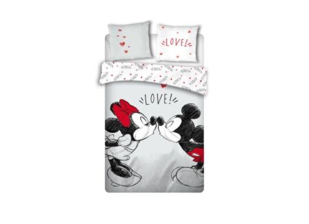 Dekbedovertrek Mickey & Minnie 240x220cm microvezel