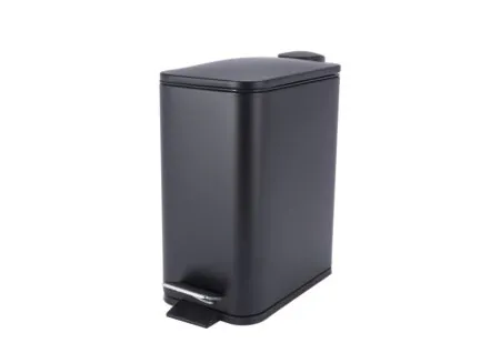 Pedaalemmer Biggs 5L mat zwart - Poubelle à pédale Biggs 5L noir mat