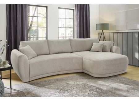 Hoeksalon Laguna 325x180cm - stof - ecru