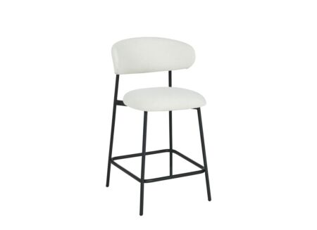 Barstoel Luke ZH65-65cm - stof - wit