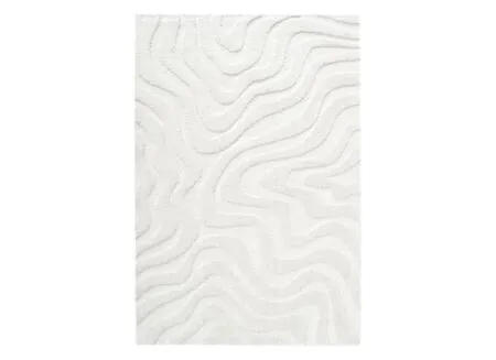 Tapijt Madagaskar 200x290cm - polyester - wit - Tapijt Madagaskar 200x290cm - polyester - wit