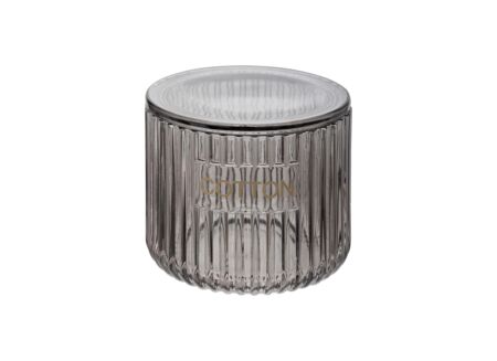 Wattenpotje Glass Ø10,9x9,6cm - glas - grijs