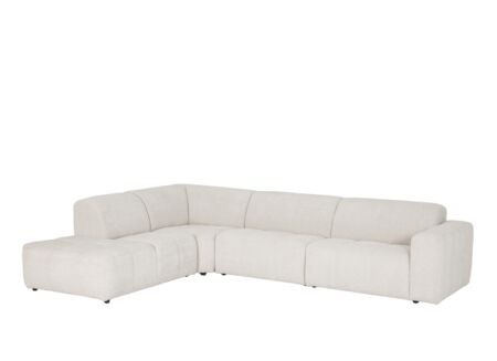 Hoeksalon Daegu  334x238cm - stof - ecru