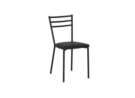 Stoel Romy 46,5x55x81,5cm - stof/metaal - zwart
