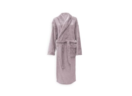 Badjas M polyester pale pink