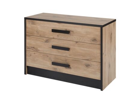 Ladekast Sofia 110x47x73cm - decor - canyon eik/zwart