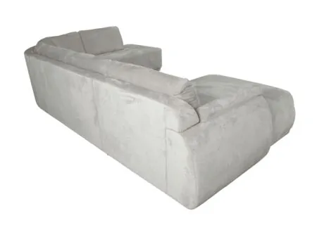 Overzichtsfoto - Hoeksalon Lou 171x398x255cm - stof - lichtgrijs