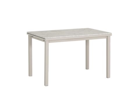 Tafel Vienna 120/200x80cm - decor - carrara creamy & zand
