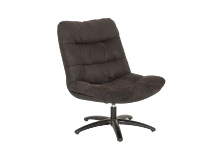 Draaifauteuil Copain 70x74x87cm - microvezel - bruin