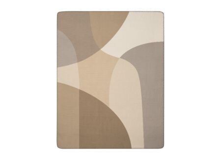Plaid Lava Light 150x200cm - polyester & katoen - beige