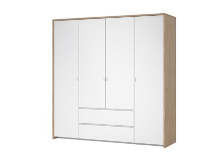 Kleerkast Next 197x58x202cm - decor - wit & jackson hickory