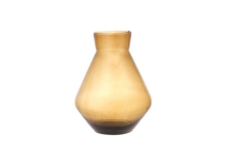 Vaas Alexandra H25cm - gerecycleerd glas - amber