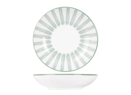 Schaal Cabana Ø10,30 - porselein - groen
