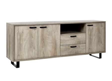 Dressoir Como 2 220cm - melamine - humus eik