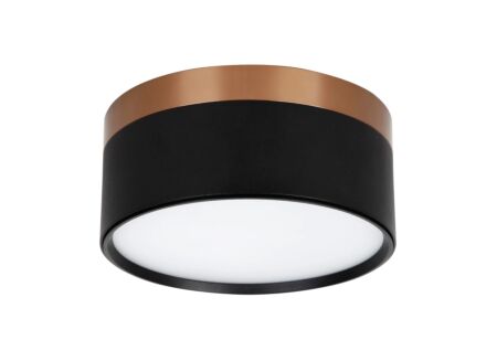 Opbouwspot 24W Ø15,8cm - aluminium - zwart & brons