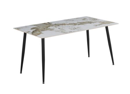 Tafel TF2514  160x90cm - keramiek - marmerlook