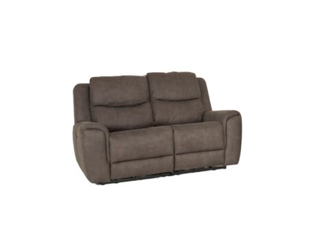 Zetel Cluny 2-zit - stof - bruingrijs met relax