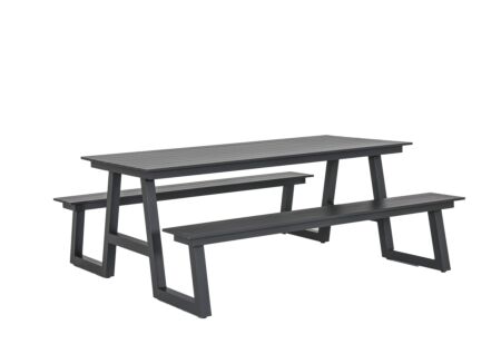 Picknicktafel Santorini
173x200cm - aluminium - antraciet