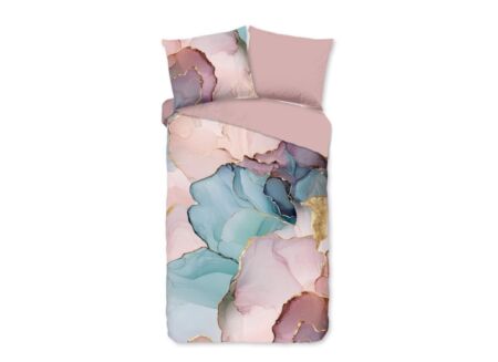 Dekbedovertrek Marley  240x220cm - katoen - roze