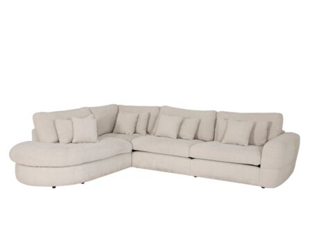 Hoeksalon Krouton 338x276cm - stof - ecru