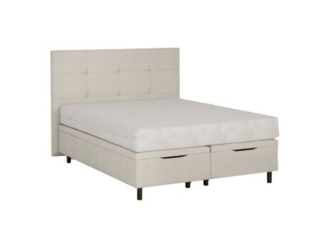 Bedbox Cosy 180x200cm - stof - beige met opbergruimte