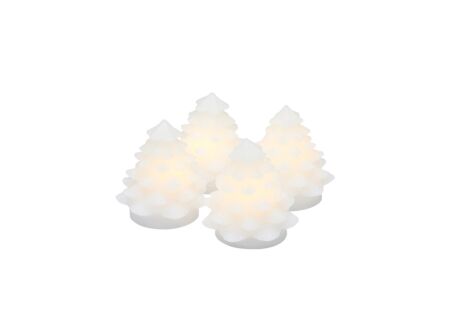 Kerstboom Carla LED H7cm set van 4